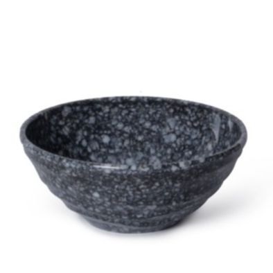 10 chén cơm 12.0 x 4.9 cm xoắn đáy nhựa melamine màu vân đá trắng, đen nhà hàng sang trọng - small bowl