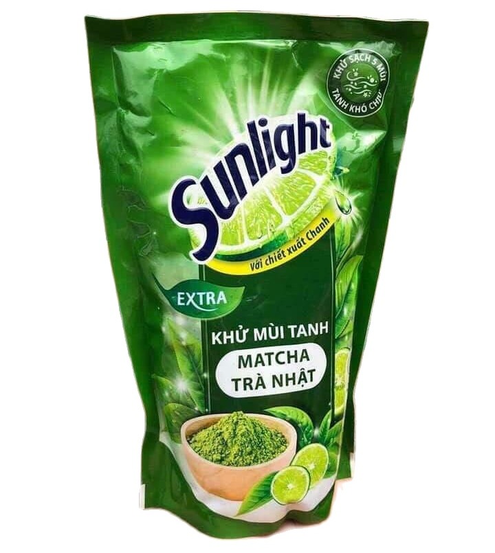 Nước rửa chén Sunligt Macha trà xanh 550g