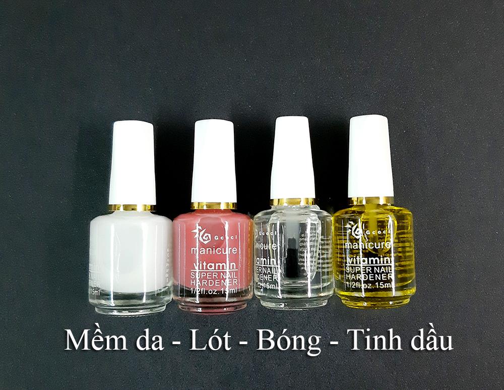 Bộ 4 chai chăm sóc móng