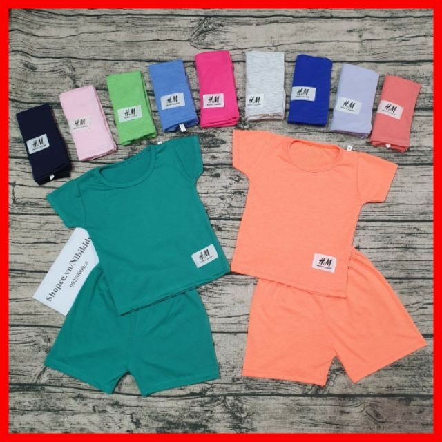 [HCM]XẢ KHO | BỘ HM CỘC TAY CHẤT COTTON CHO BÉ TRAI VÀ GÁI 6-17KG | VIDEO THẬT | KISS PLAZA