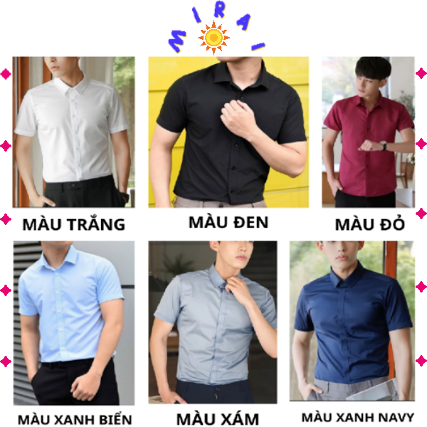 Áo sơ mi nam body áo sơ mi nam tay ngắn smn04