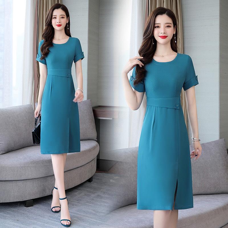 Đầm suông phong cách vintage cực sang trọng quý phái / có 2 màu