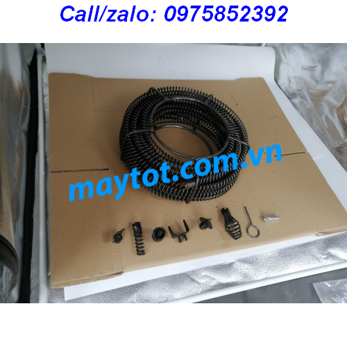 Dây thông tắc cống dài dùng cho máy khoan