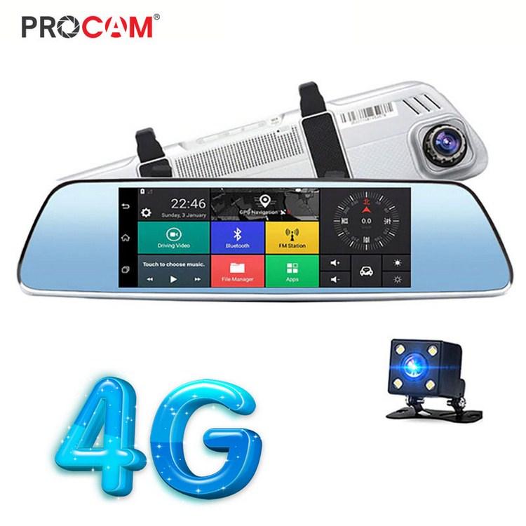 Camera hành trình Procam T98 Plus Mirror 4G, Android 5.0, Camera kép