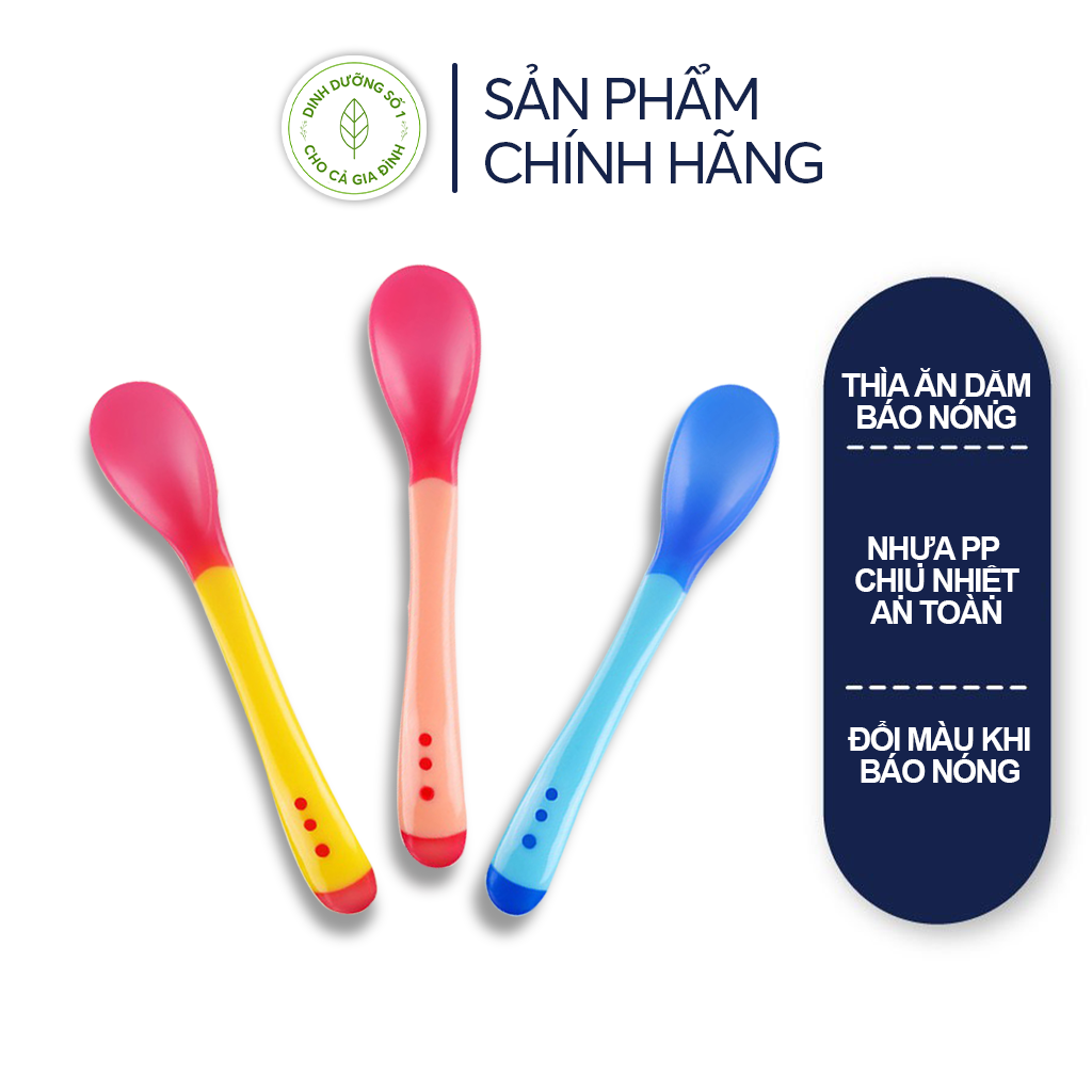 Thìa Ăn Dặm, Thìa Báo Nóng Cảm Ứng Nhiệt, Giúp Bé Tập Ăn Dặm, Chất Liệu An Toàn Cho Trẻ Nhỏ - DDS1 Store