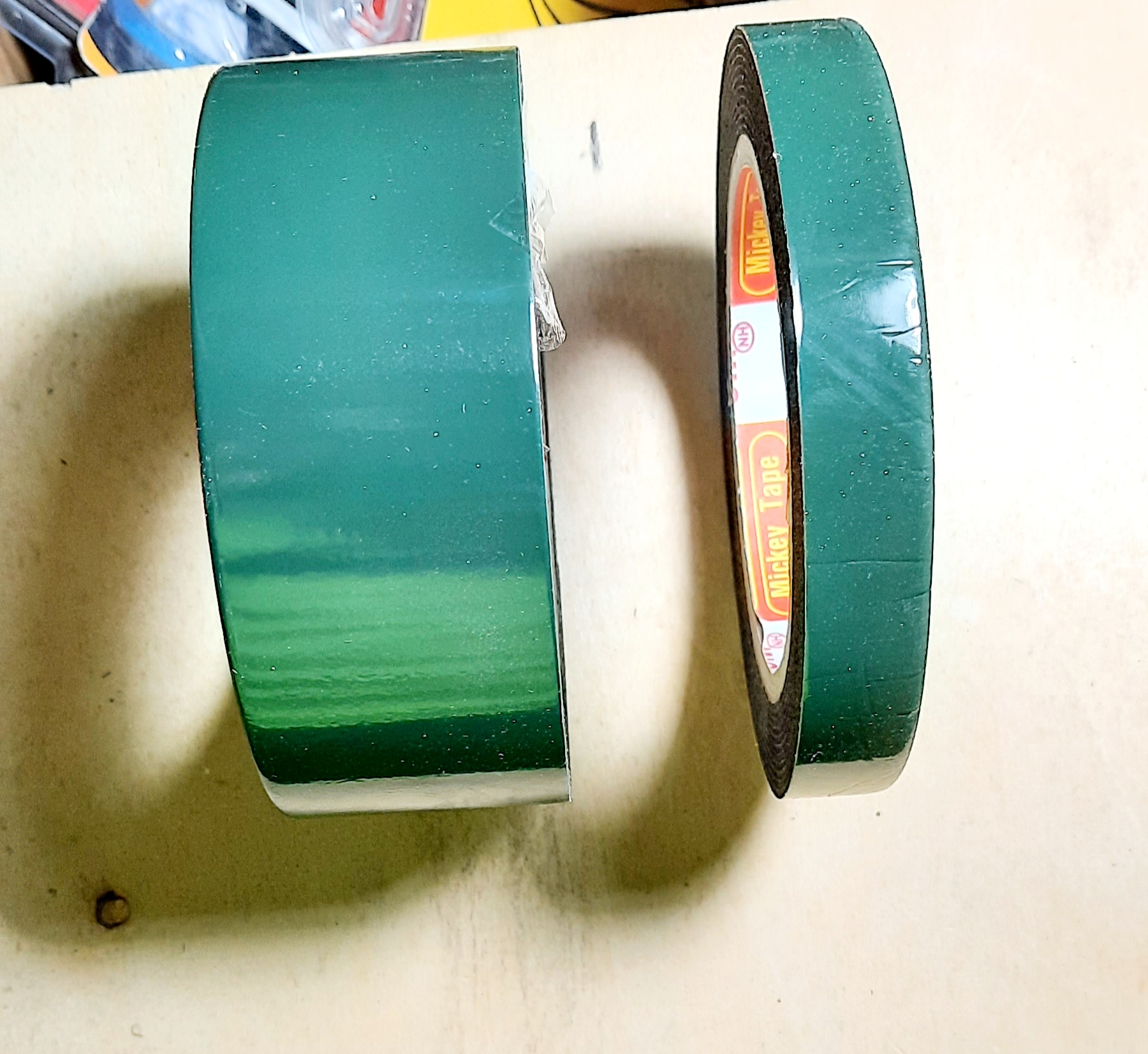 Băng dính xốp 2 mặt, băng dính xốp xanh các loại 1,8cm và 4,5cm