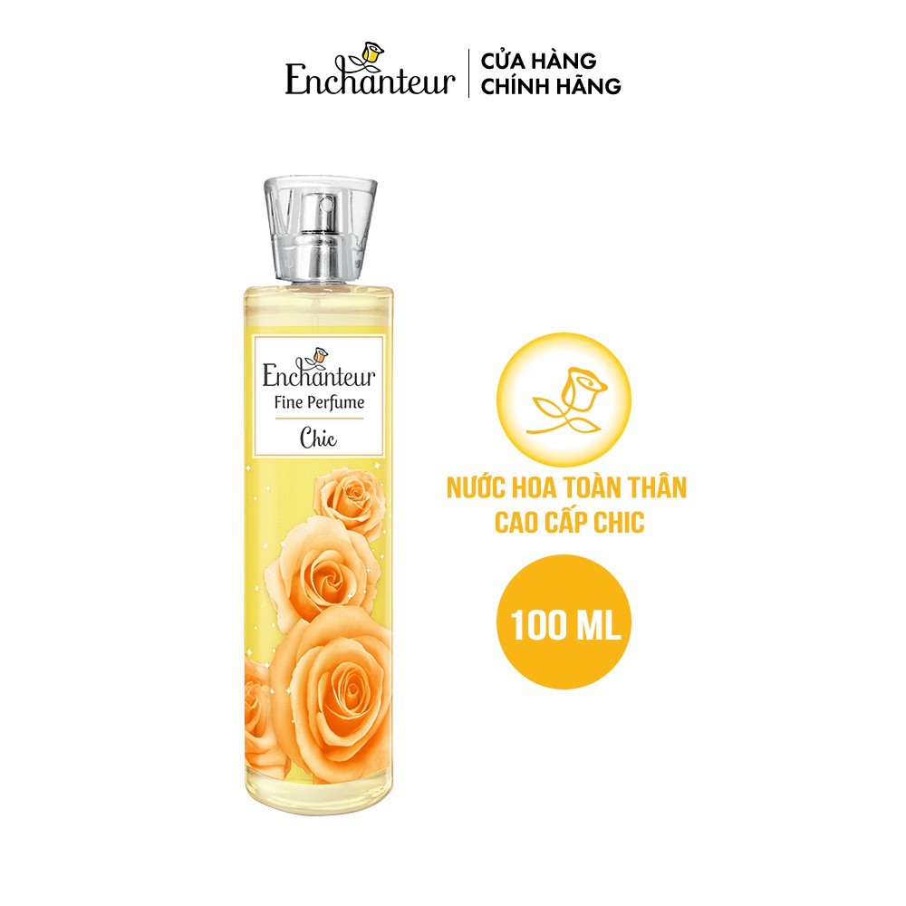 [HB Gift] Nước hoa toàn thân cao cấp Enchanteur hương Chic 100ml