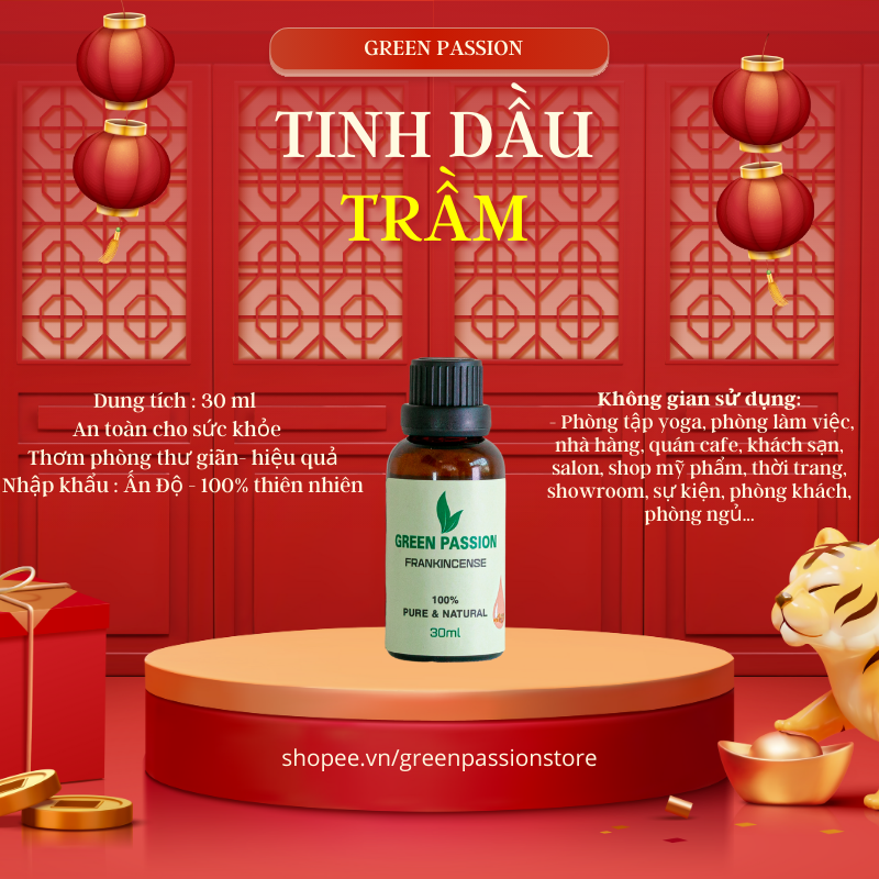 Tinh dầu trầm cao cấp greenpassion