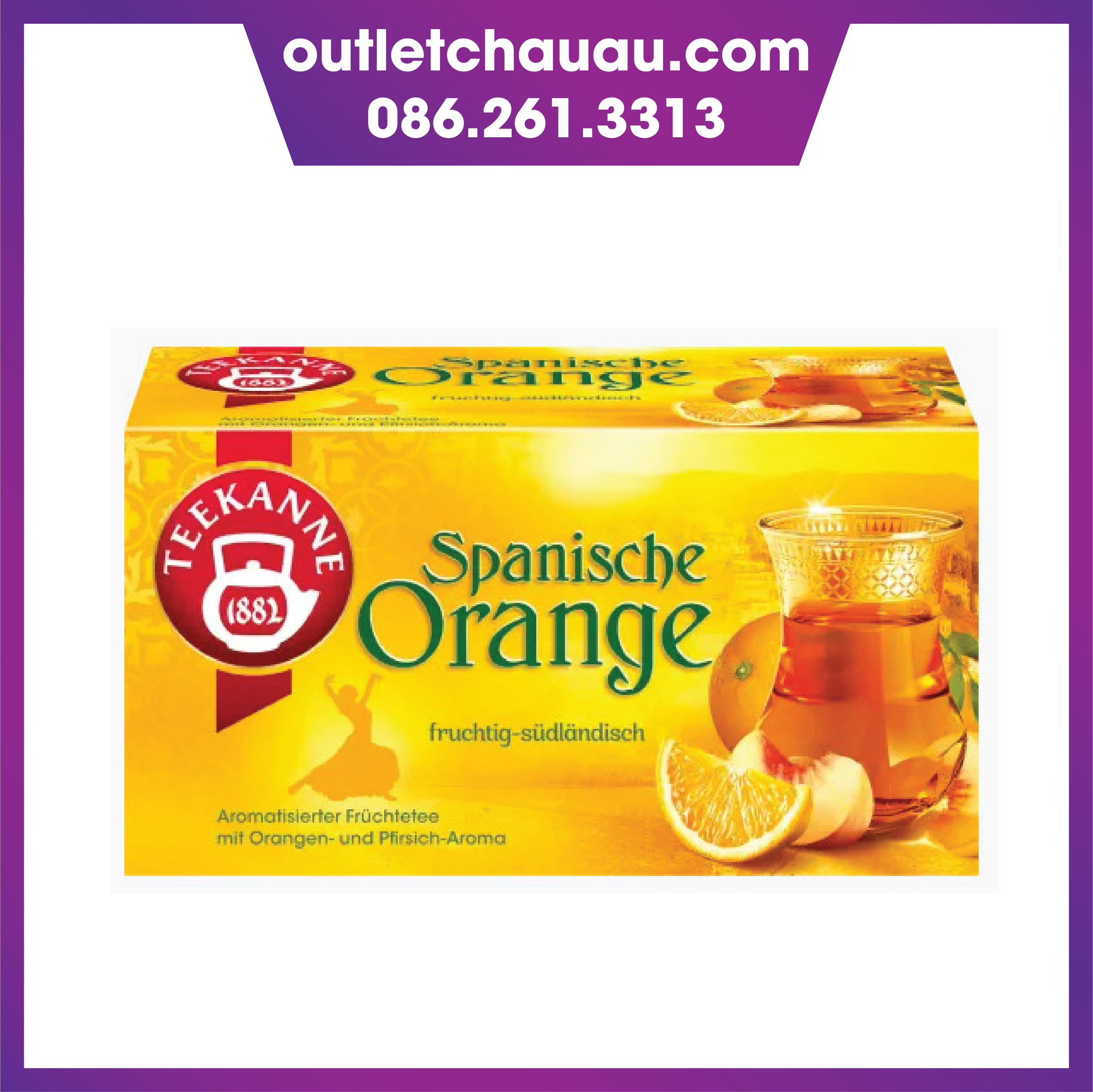 TRÀ TEEKANNE QUẾ CAM TÂY BAN NHA 50G TEEKANNE 1882 Spanish Orange Tea