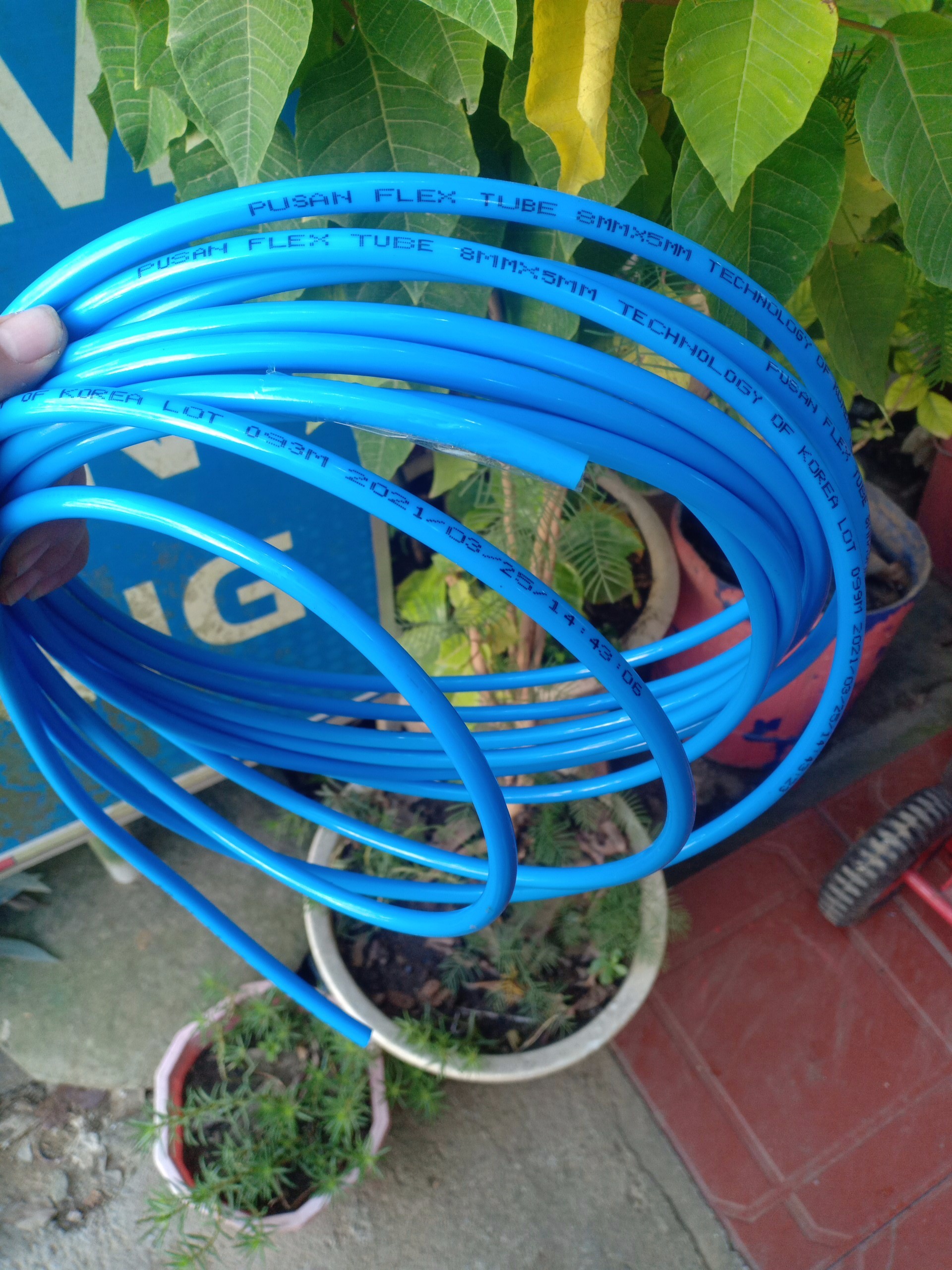 10 mét Ống hơi phi 8 - Dây hơi khí nén PU cao cấp LOẠI XỊN  phi 8mm x 10m