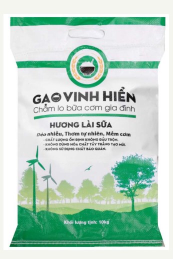 [Chính hãng] Gạo Hương Lài Sữa Vinh Hiển - gạo sạch đóng túi - túi 10 kg