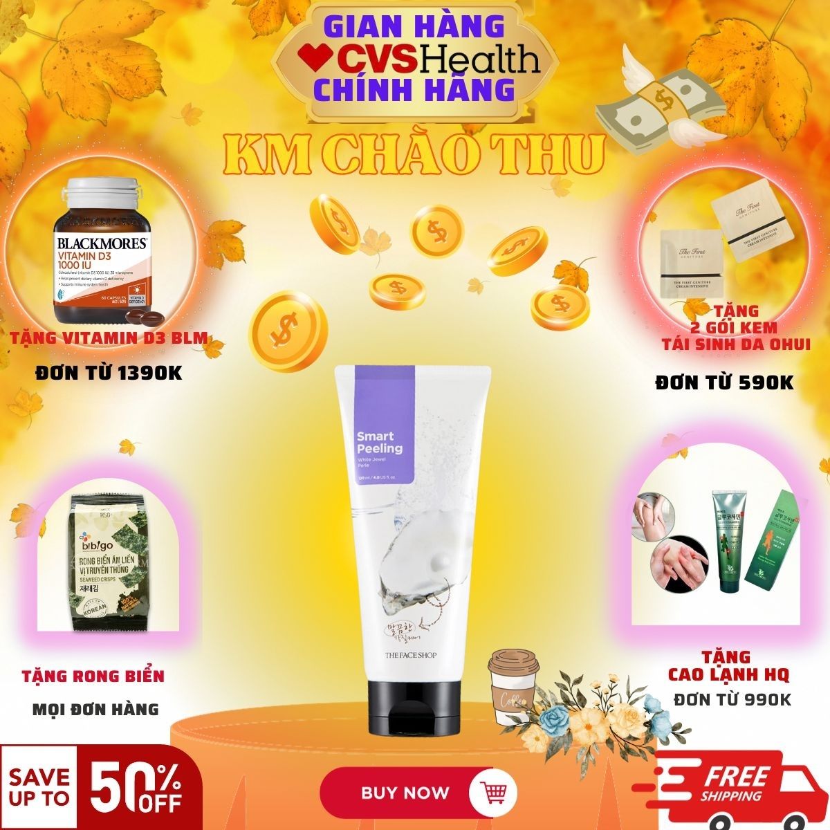Tẩy da chết ngọc trai The Face Shop 120ml