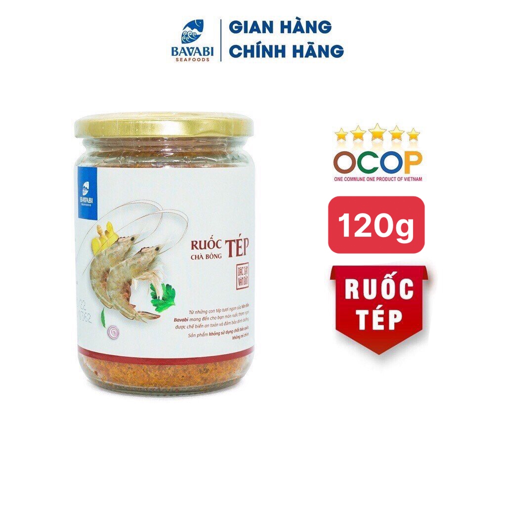 Ruốc tép bavabi hũ 120g đặc sản vân đồn quảng ninh | thơm ngon giàu dinh dưỡng