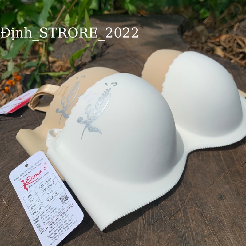 Áo ngực ENOW'S đúc su cúp ngang mẫu 903, thiết kế không đường may, nhiều màu, 4 size chuẩn Việt Nam.