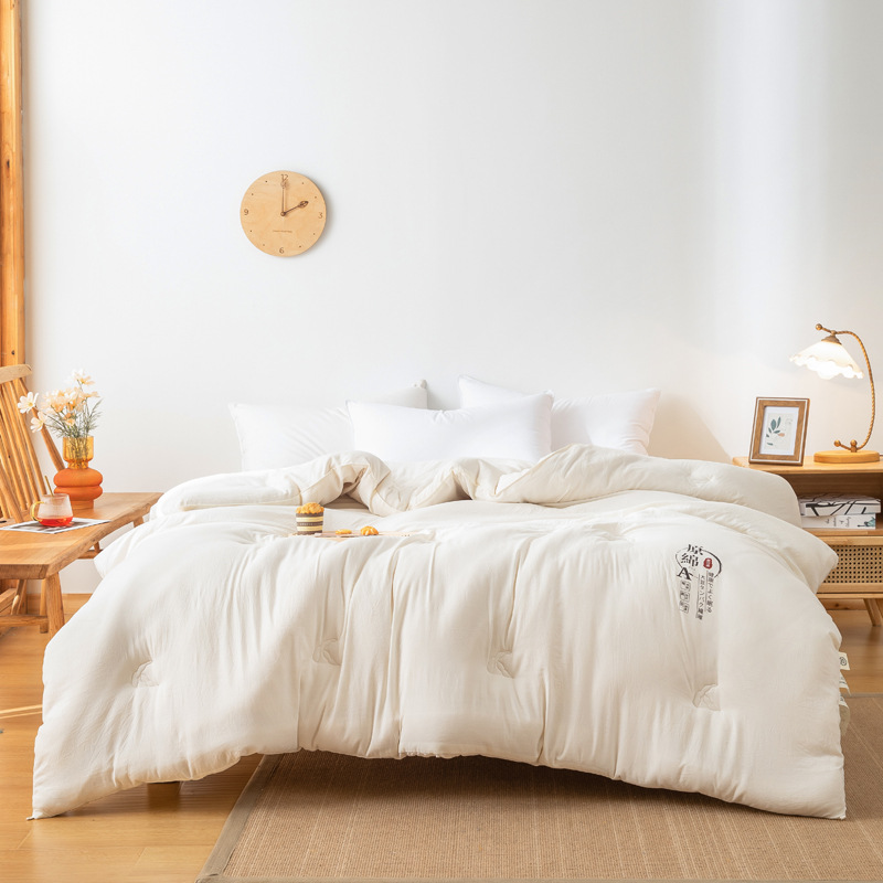 【CW】A Pure Cotton Raw Cotton Soybean Thickened Quilt for Spring and Autumn Winter Quilt Soybean Prot