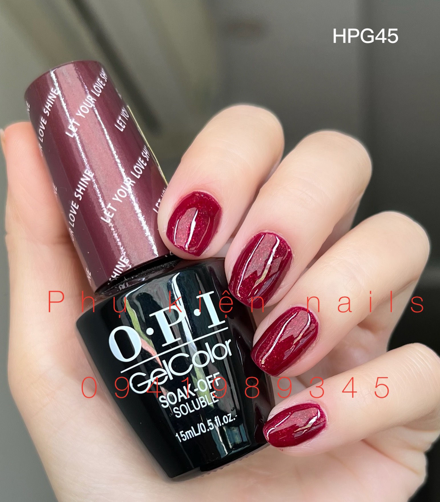 Sale 50% Sơn Gel Hơ Máy Opi (HPG45)