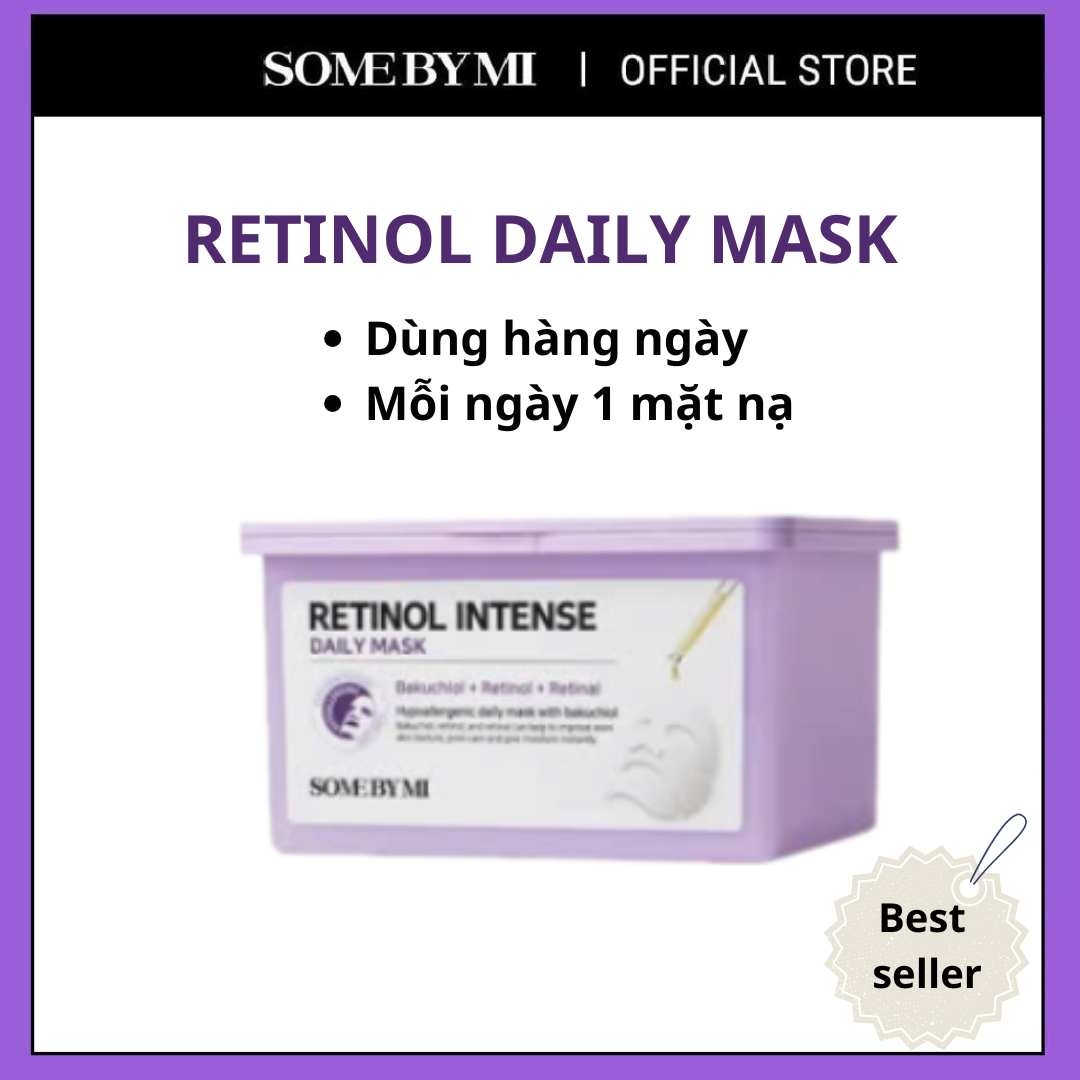 Mặt nạ dưỡng da hàng ngày Some By Mi Retinol Intense Daily Mask 30 miếng