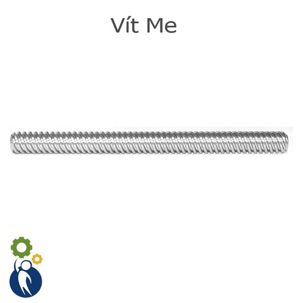 Thanh Vít Me Bước 8 đường kính thanh 8mm dài 20cm (không kèm đai ốc)