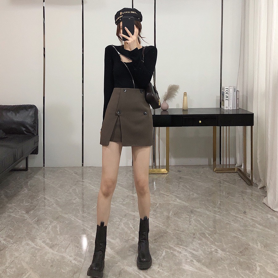 ĐẦM XÒE THỂ THAO TAY NGẮN CÁ TÍNH 2 MÀU đen trắng ( có lót quần ) | Shopee  Việt Nam
