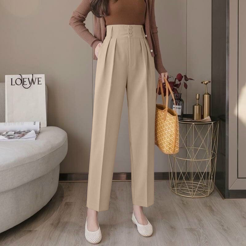 Quần Baggy cạp bản to 3 khuy siêu sang siêu hot