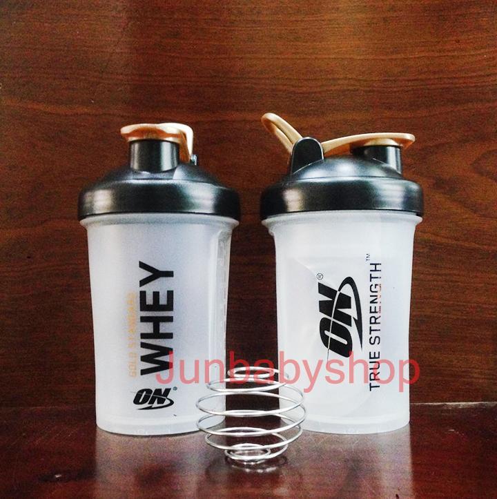 Bình lắc/ pha sữa, bột, nước đa dụng 1 ngăn 500ml ON Cao cấp tặng kèm quả lắc lò xo