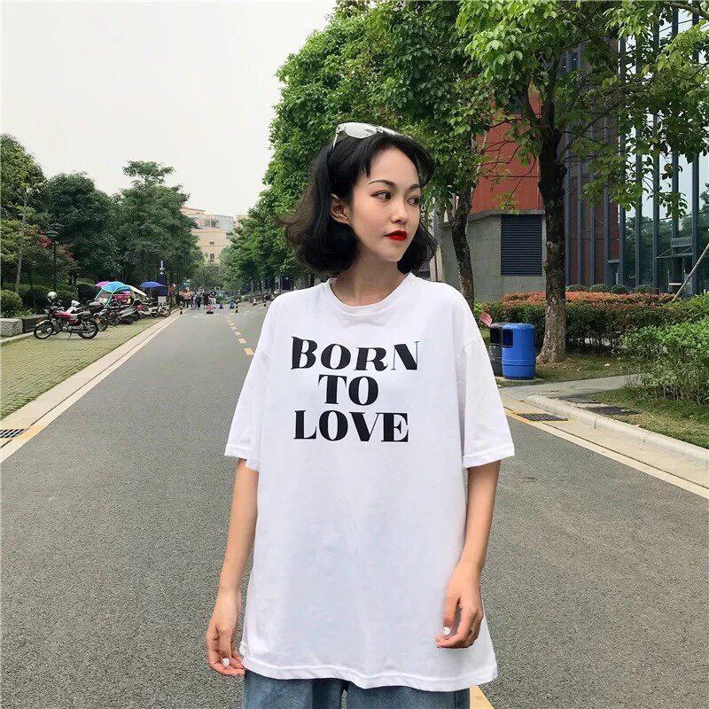 Áo thun nam nữ born to love