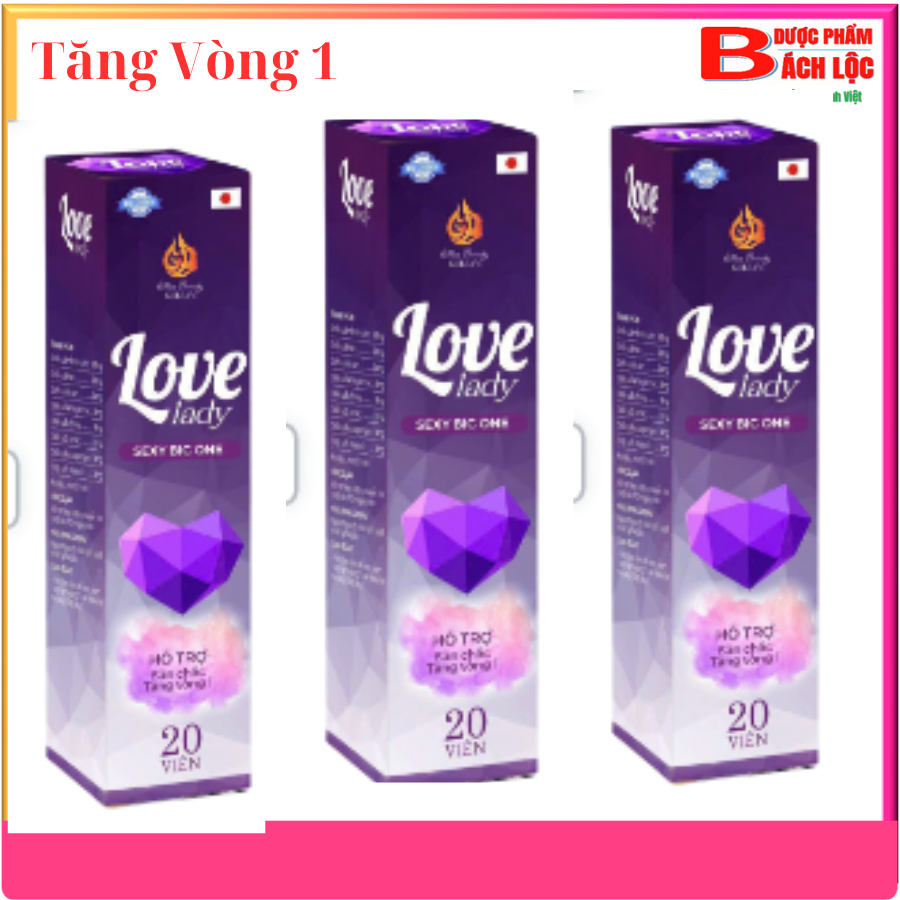 TPBVSK Combo 3 Hộp Viên Sủi Love Lade Se xy Big One Hỗ Trợ Cải Thiện Nội Tiện Tố, Tăng V1, Cải Thiện Nám, Sạm Da- Hộp 20 Viên