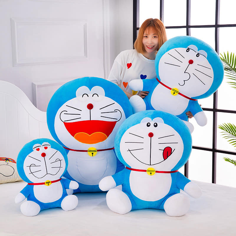 ĐỒ CHƠI MÈO DORAEMON NHỒI BÔNG GẤU BÔNG MÈO MÁY DOREMON SIZE LỚN 100% GÒN MỀM MỊN CHO BÉ