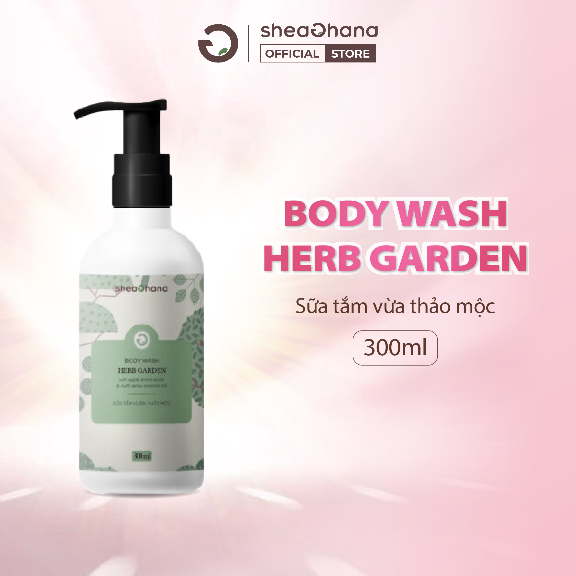 Sữa tắm tinh dầu Vườn thảo mộc SheaGhana Body Wash Herb Garden 300ml