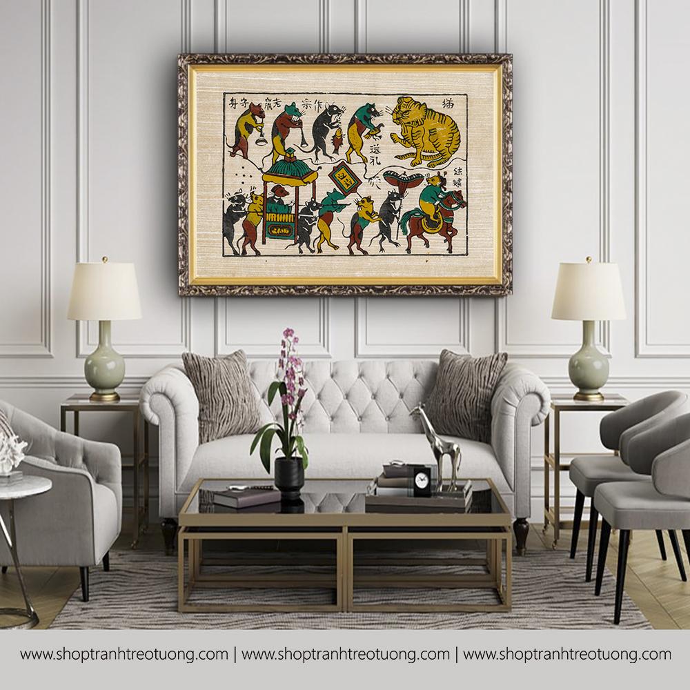 Tranh treo tường Đám cưới chuột - DH1, Tranh treo tường chất lượng cao, siêu sắc nét, đẹp giá rẻ tại Du Mục Art