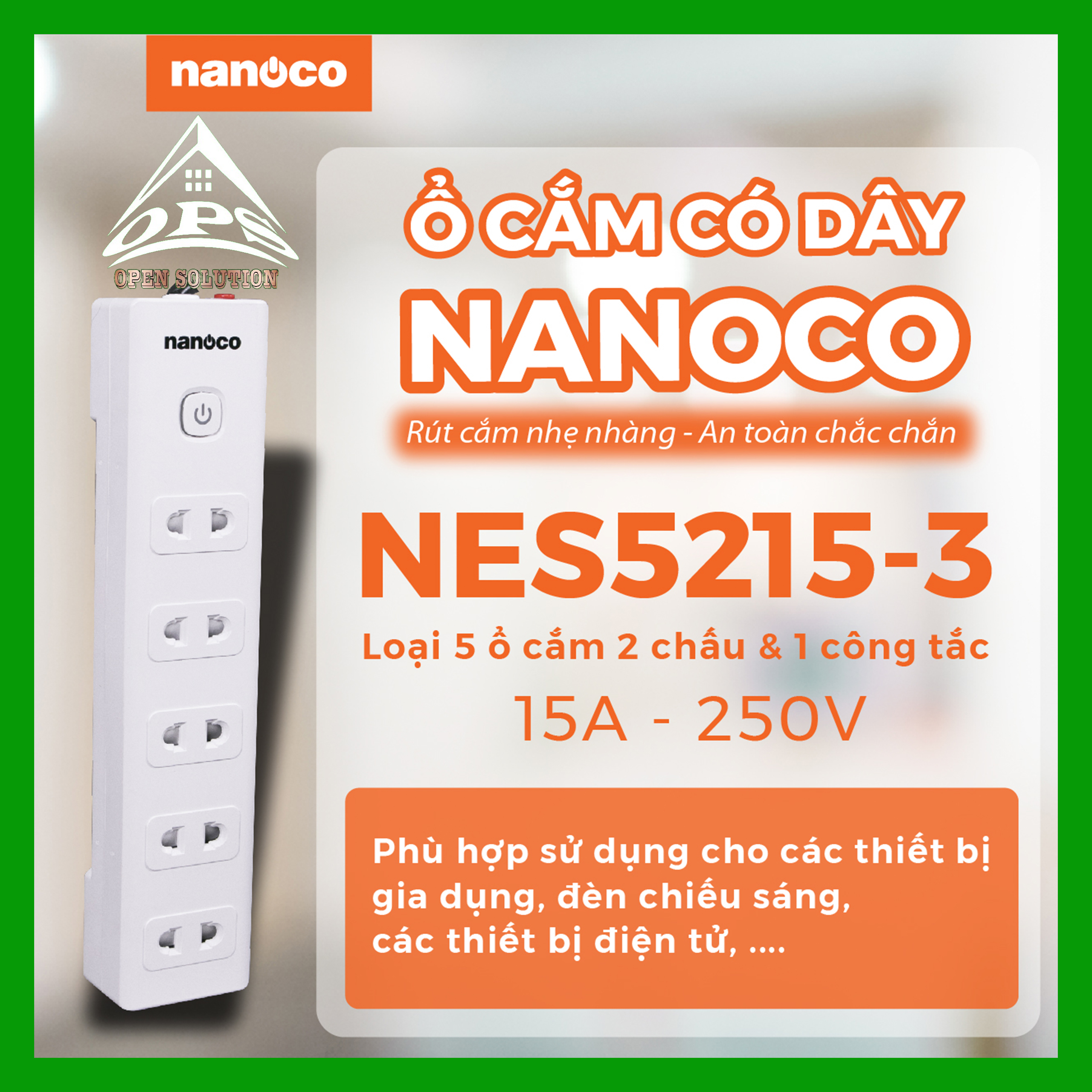 Ổ cắm điện Nanoco