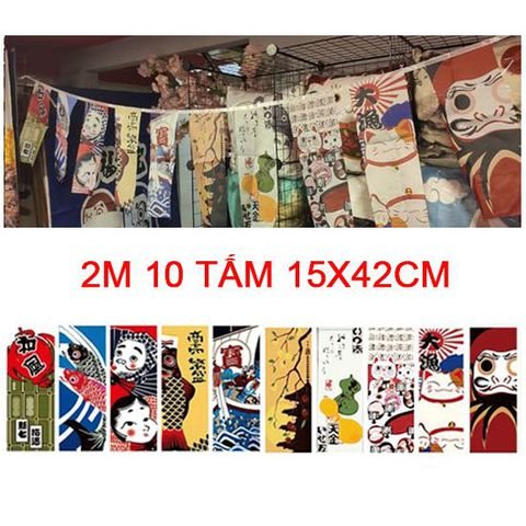Cờ dây trang trí quán Nhật 2m