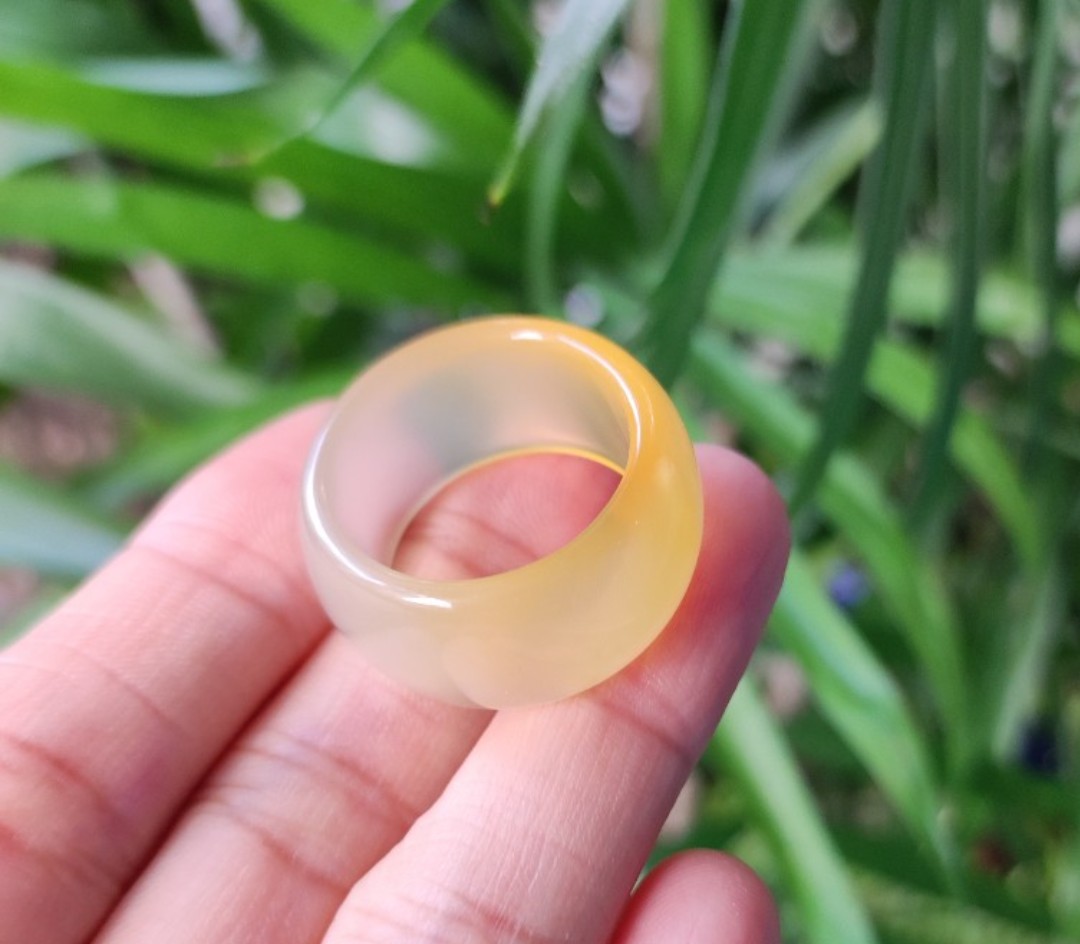 [HCM]Nhẫn mã não vàng - xưởng buôn đá phong thủy Huỳnh Đào