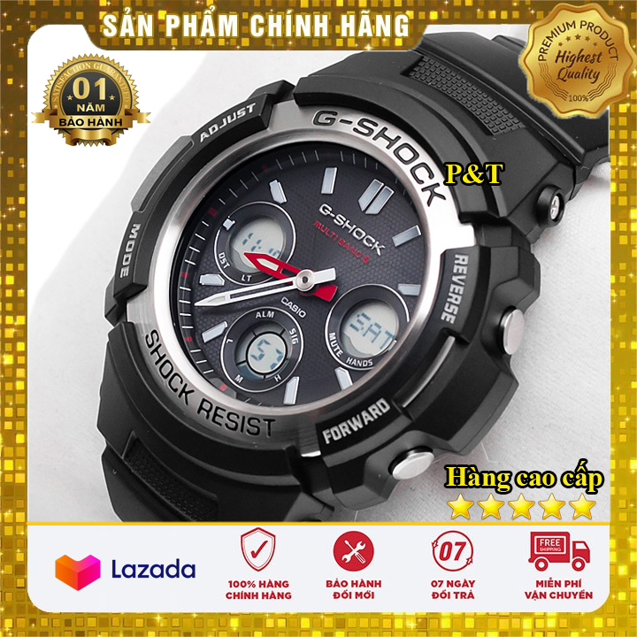 ĐỒNG HỒ CASIO G-SHOCK NAM AWR-M100 ĐEN - BẢO HÀNH 12 THÁNG - Made in JAPAN - Bảo hành 12 tháng - Đồng hồ P&T [ FreeShip- Hàng cao cấp- Full box ]