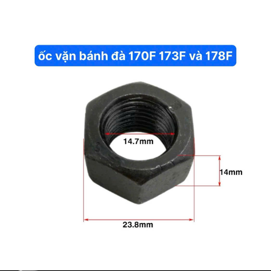 Ốc Vặn Bánh Đà Máy 173F 178F Ốc 24 Vặn Khóa Bánh Đà 1 Cái