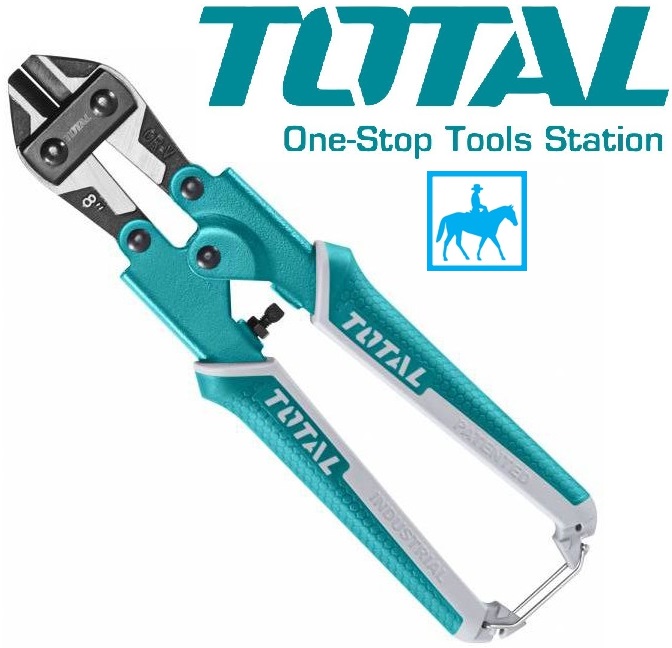 Kềm cắt sắt kìm cộng lực 8inch 200mm mini Thép CRV bolt cutter Total THT11386 HMBC0808 chất liệu cao cấp bền bỉ chống va đập thiết kế chắc chắn đảm bảo an toàn cho người sử dụng