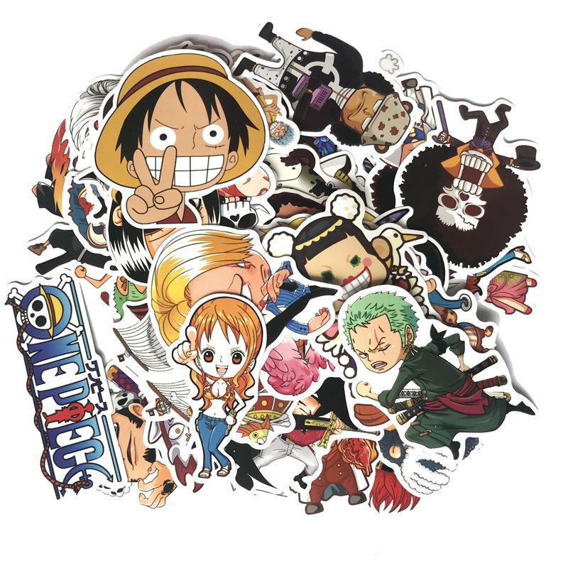 Sticker dán xe, dán mũ, dán laptop... Chủ đề ONE PIECE