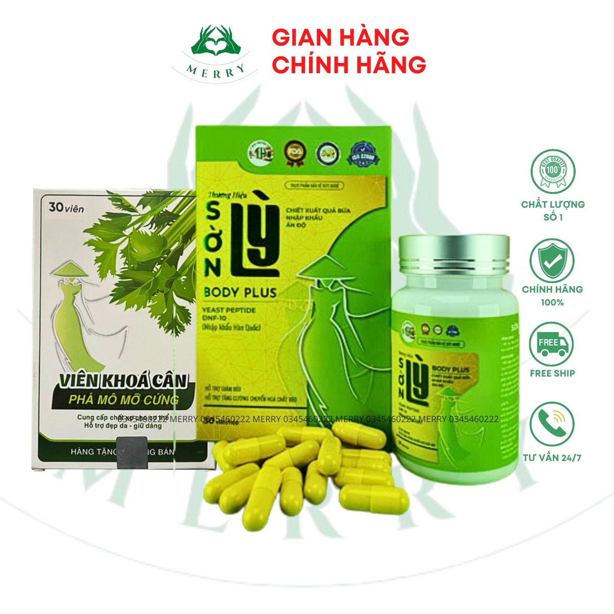 Combo giảm cân đặc biệt sờn lỳ body plus - hỗ trợ giảm béo