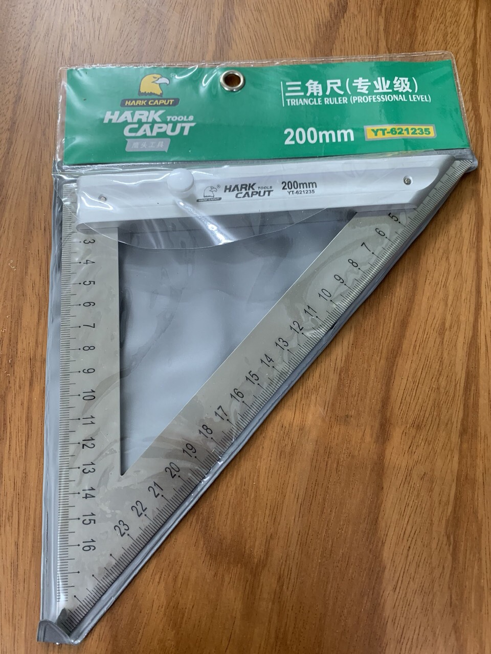 Thước tam giác hark caput 200mm