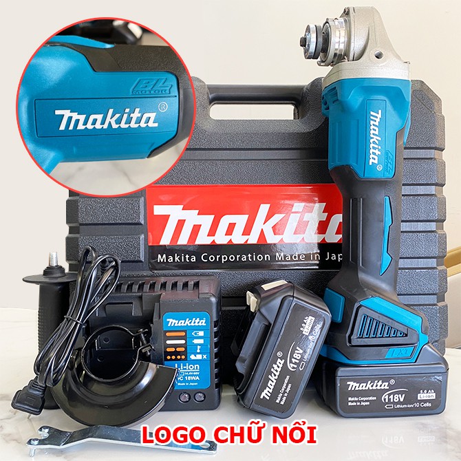 GIÁ SỐC] MÁY MÀI PIN MAKITA 118V ĐỘNG CƠ KHÔNG CHỔI THAN, CÓ ĐIỀU CHỈNH VÒNG TUA, 3 CẤP TỐC ĐỘ, TẶNG ĐÁ MÀI CẮT