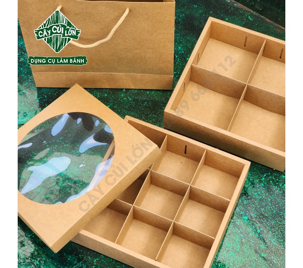 Bộ hộp kraft nắp trong