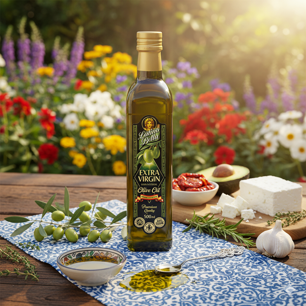 LATINO BELLA (Chai EXTRA 500ml) DẦU Ô LIU NGUYÊN CHẤT Extra Virgin Olive Oil