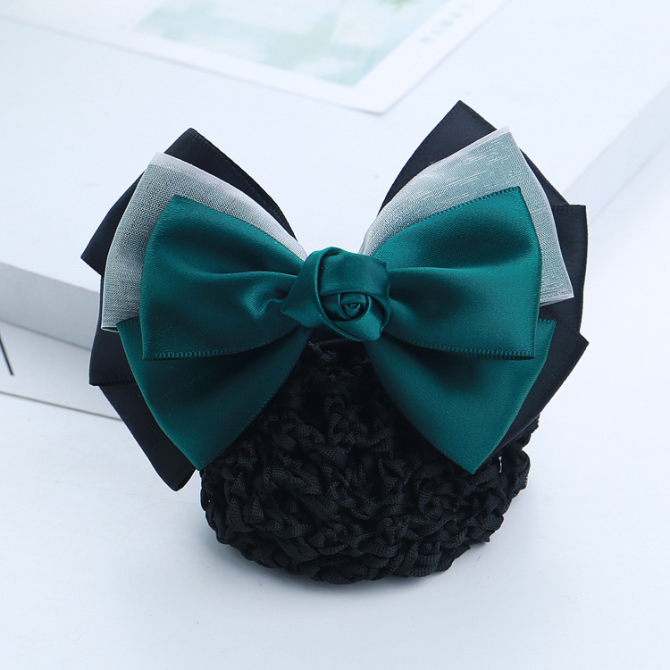 [HCM]Kẹp Tóc Búi Lưới Hoa Hồng KTG-30