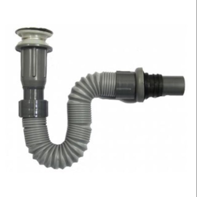 Bộ xả lavabo ruột gà xả nhấn