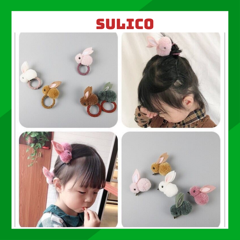 Cột tóc thỏ bông Sulico
