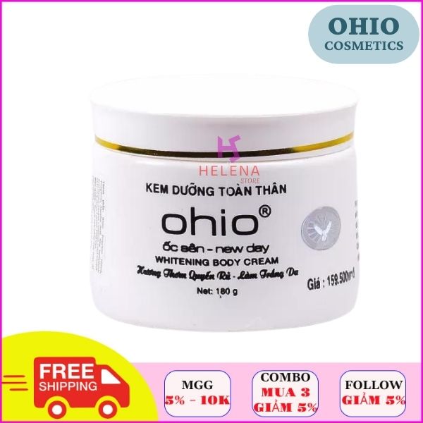 Kem body trắng da ohio chính hãng, kem body, kem dưỡng trắng da toàn thân