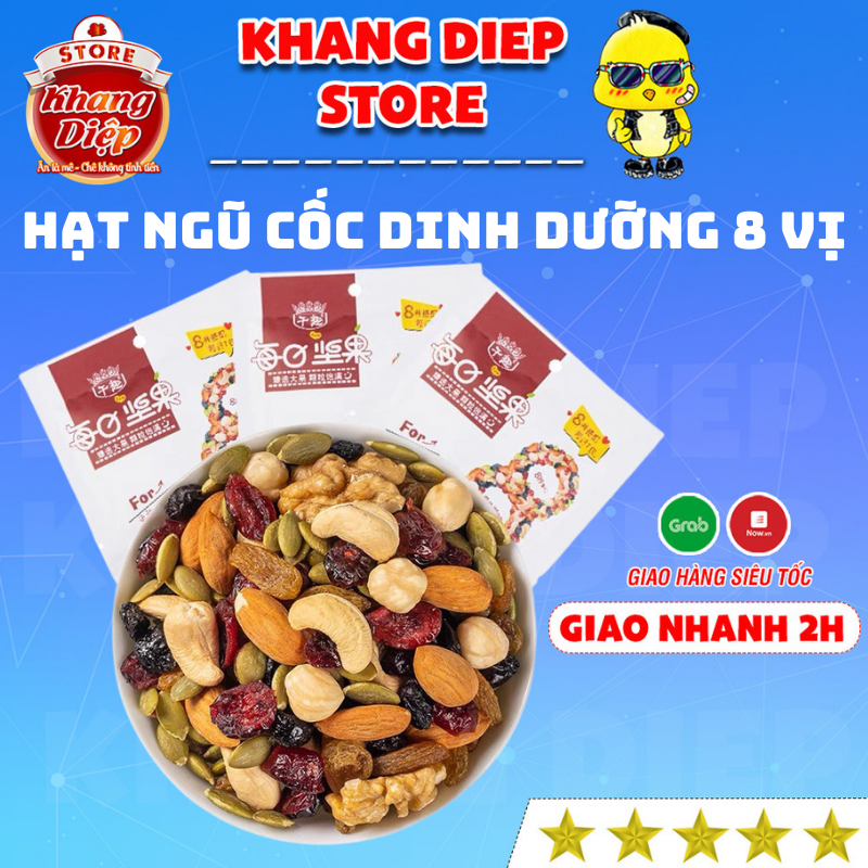 Granola siêu hạt ngũ cốc ăn kiêng giảm cân gói 8 vị 20gram