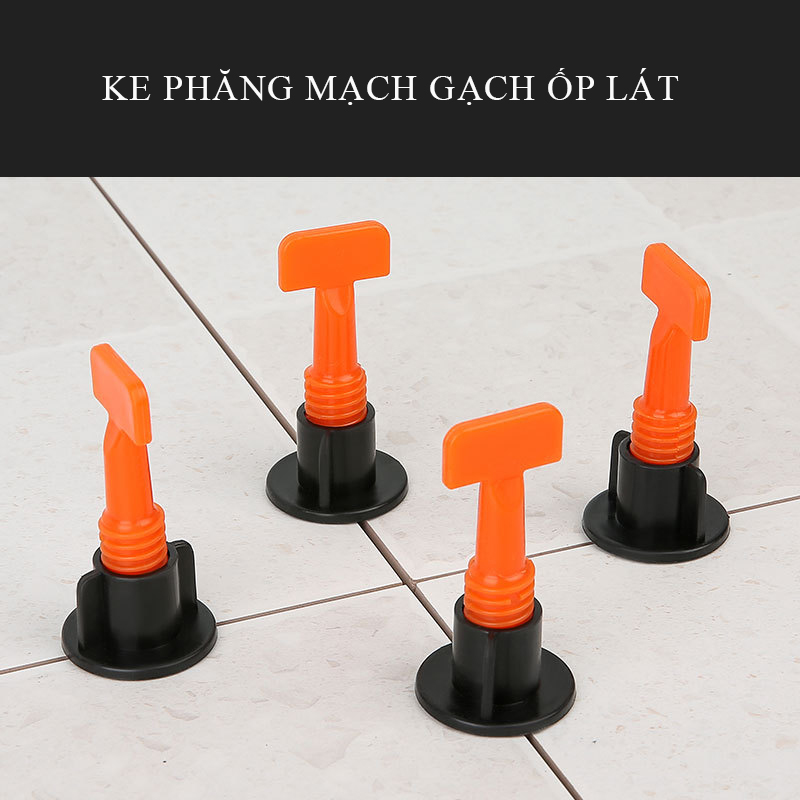 Ke cân bằng gạch , Ke thăng bằng tạo phẳng mặt gạch Bộ 100 ke vít cân bằng ốp lát gạch tái sử dụng nhiều lần, 🎁 tặng 100 dấu cộng 1.5mm