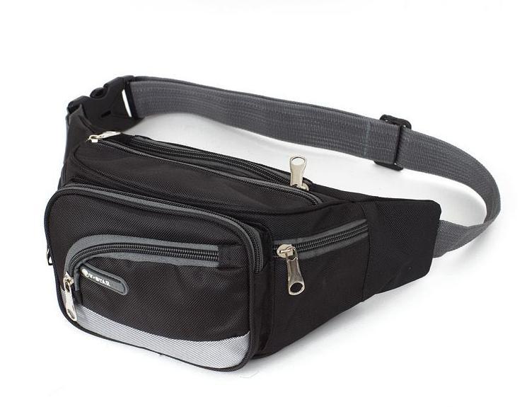 Túi đeo hông, túi đeo bụng đeo chéo nam nữ cao cấp nhiều ngăn chống nước 6 ngăn tiện lợi