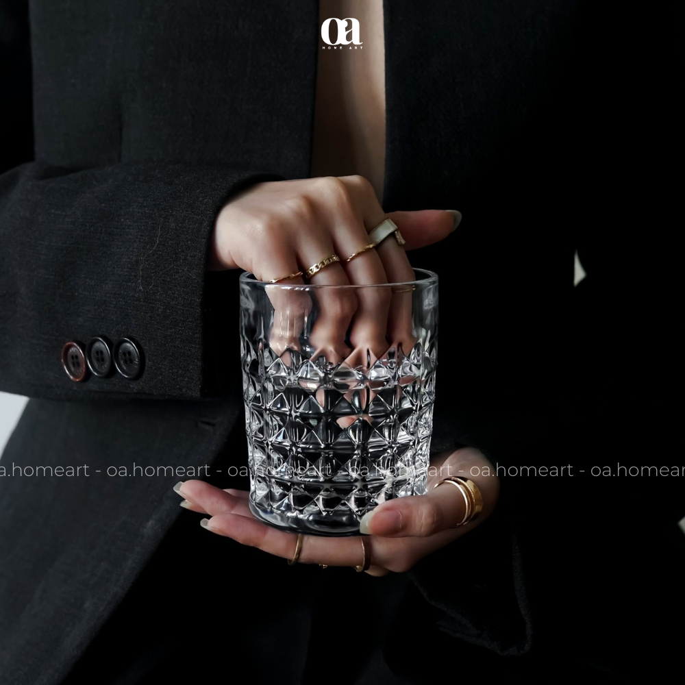 Ly rượu pha lê séc cao cấp diamond crystal